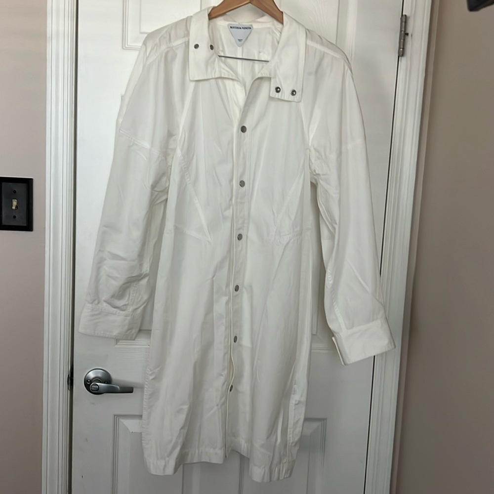 Bottega Veneta Long Sleeved White Dress